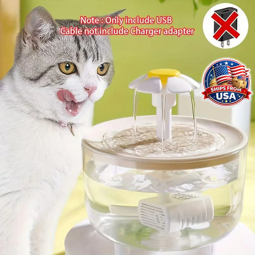 Automatic Pet Water Fountain for Cats and Dogs Large Capacity USB Powered Silent Operation Safe Food Grade PP Ideal Gift for Pet