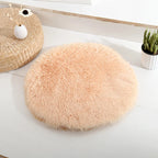 Plush Cat Bed Mats Round Pet Bed for Cats Small Dogs Soft Fleece Pet Sleeping Mat Kitten Puppy Nest Pet Cushion Cat Accessories