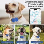 GPS Tracker for Dogs and Cats Pet GPS Location Tracker with Smart Alerts and Location History Geo-Fence Real-Time Waterproof iO