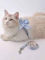1 set of high-end and fashionable cat collar and straps, suitable for small and medium-sized cats