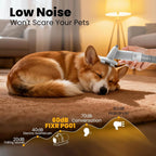 Dog Grooming Vacuum Kit: Low Noise, 12,000Pa Pet Hair Remover with Clipper & Brush for Easy Cleaning