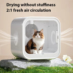 Ultra Quiet Pet Dryer Box, Portable Low Noise Cat Dog Blower Dryer Machine, Large Capacity Pet Grooming Hair Dryer for Home Use