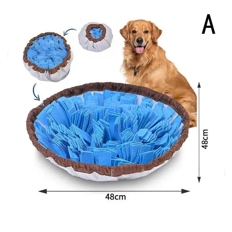 Entertaining Pet Snuffle Mat, Encourages Mental Stimulation in Cats Dogs, Perfect for Travel, Encourages Foraging