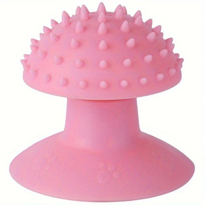 1PC Pet cat suction cup rubbing device massager cat scratching itchy scratching device cat comb suction cup massage brush