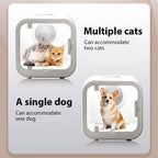 Ultra Quiet Pet Dryer Box, Portable Low Noise Cat Dog Blower Dryer Machine, Large Capacity Pet Grooming Hair Dryer for Home Use
