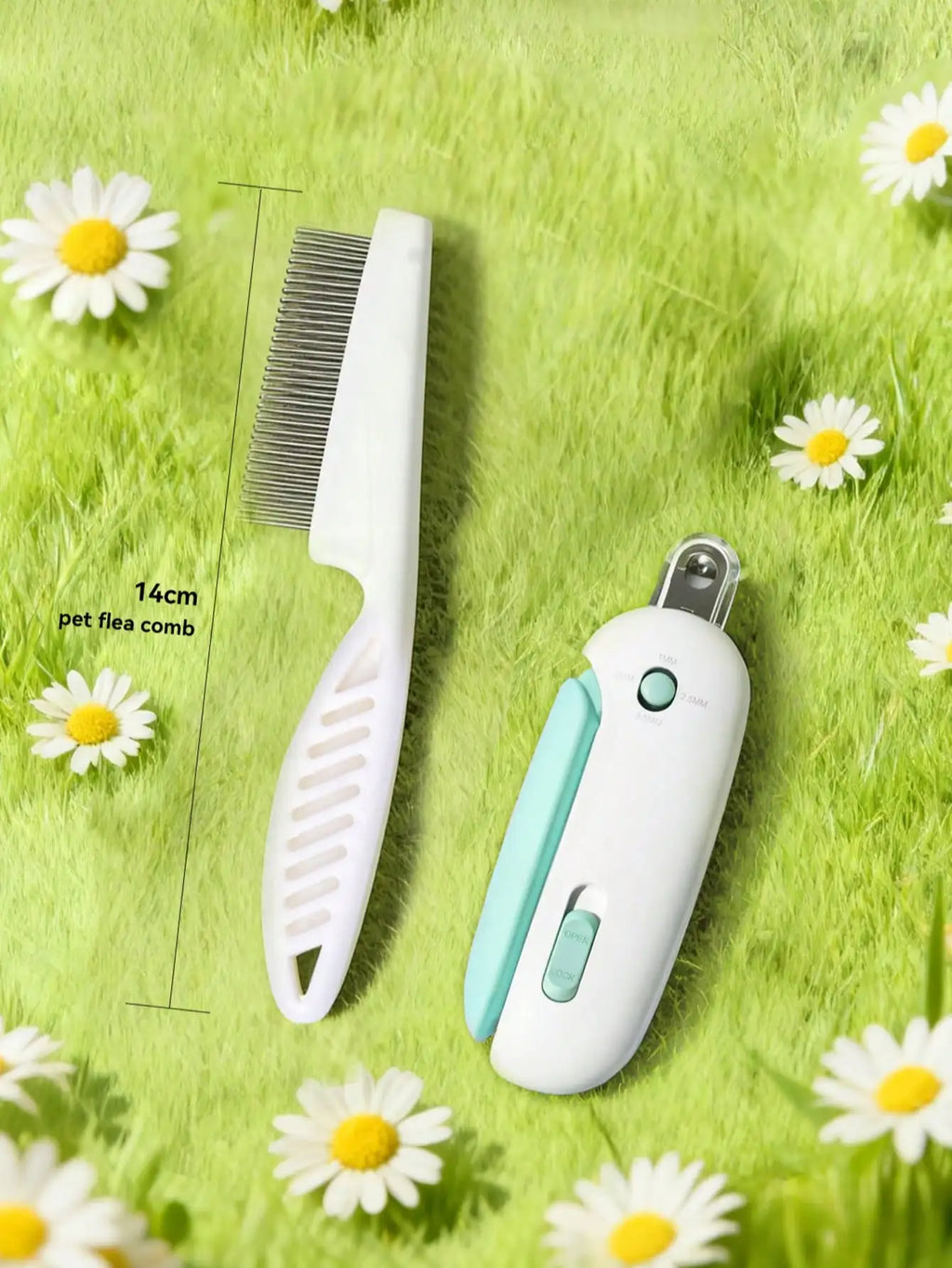 Professional Pet Nail Clippers with Safety Guard Adjustable Hole Cat Dog Nail Trimmer for All Breeds and Ages Easy Grooming