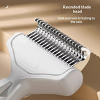Pet detangling comb, cat-specific de-shedding comb, dog thinning and brushing comb, stainless steel cat hair cleaning brush