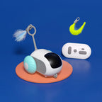 Smart Cat Toy 2 Modes Automatic Moving Remote Controlled Toy Car for Cats Dogs Interactive Playing Kitten Training Pet Supplies