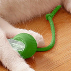 Automatic Interactive Cat Ball Toy Rechargeable Smart Electric Rolling Ball with Faux Tail Mouse Imitation for Dog Cat Training