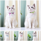 Personalized Cat Collar Reflective Nylon Dog Cats ID Collars With Free Engraving for Cats Small Dogs Chihuahua 10 Col15