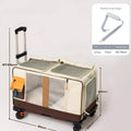Extra Large Portable Pet Strollers Detachable Cat Dog Trolley Case Foldable Pet Bag Puppy Camping Travel Carrier Bag With Wheels