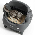 Automatic Self Cleaning Cat Litter Box, Open-top Safe Design with Smart Safety Sensors, No-Trap Entry for Cat, Customized