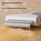 Pet detangling comb, cat-specific de-shedding comb, dog thinning and brushing comb, stainless steel cat hair cleaning brush