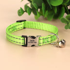 Personalized Cat Collar Reflective Nylon Dog Cats ID Collars With Free Engraving for Cats Small Dogs Chihuahua 10 Col15